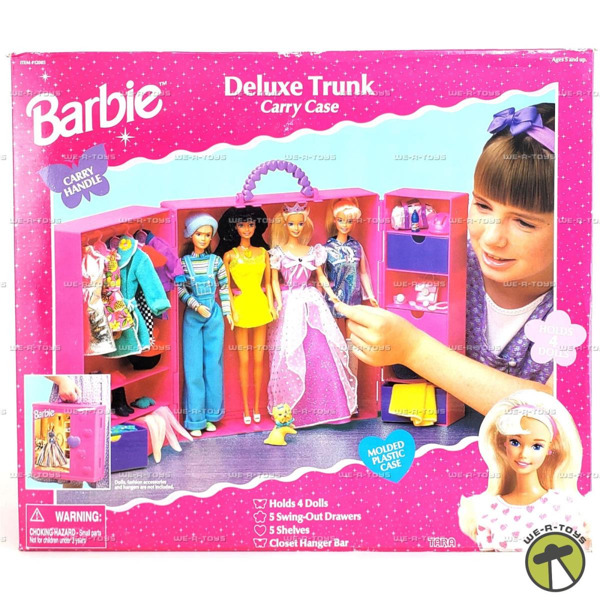 Barbie Deluxe Trunk Pink Carry Case 1998 Tara 12085
