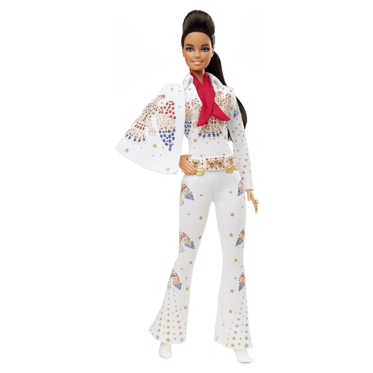 Barbie Signature Elvis Presley Collectible Barbie Doll Wearing American Eagle