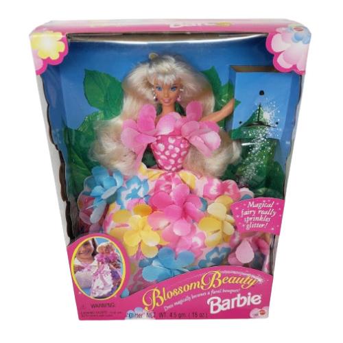 Vintage 1996 Mattel Blossom Beauty Barbie Magical Fairy Floral Bouquet Box 17032