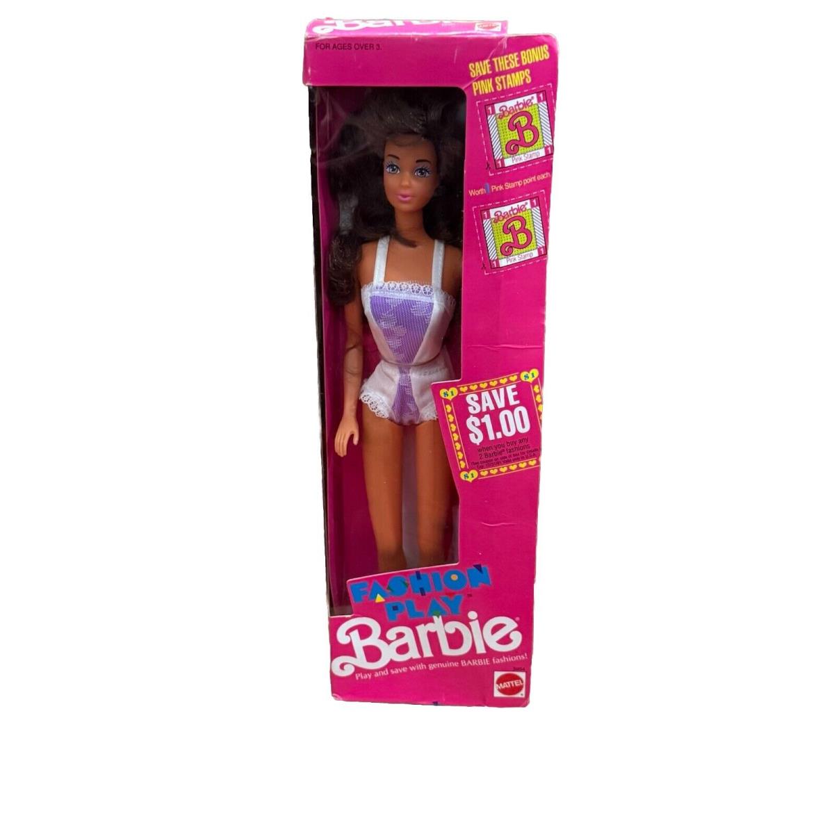 Barbie Doll Fashion Play with Lavender Eyes 1990 Mattel 5954
