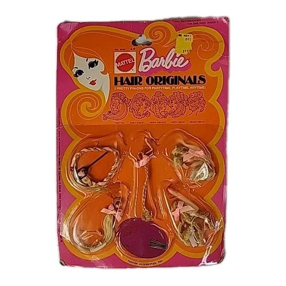 Mattel Barbie Hair Originals Wig Set Ponytail Braid Pigtails 1972