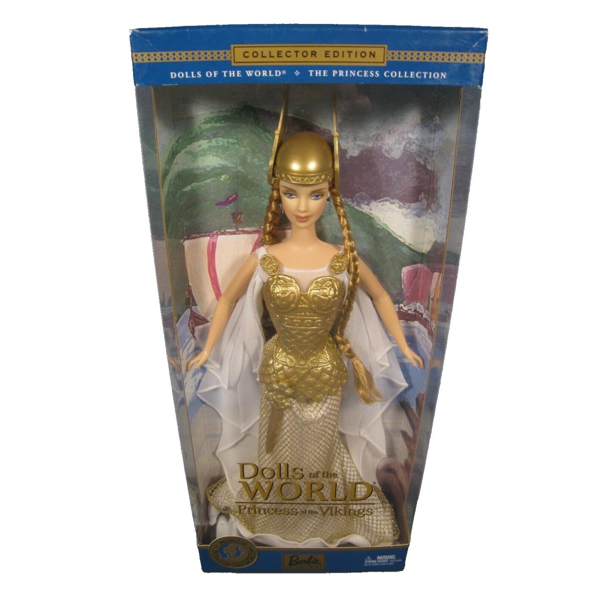 Barbie Princess Of The Vikings Dolls World Monde 2003 Mattel B6361 Doll Nrfb