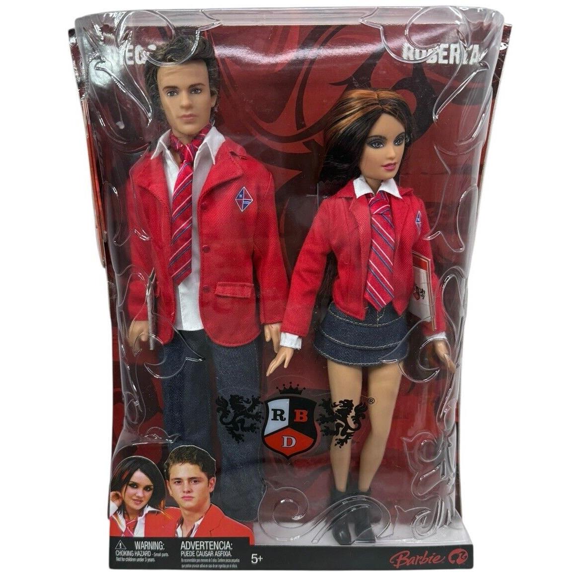 Nrfb Diego Roberta Rebelde Rbd Barbie Doll Set N2754 N2756 2008 Telenovela