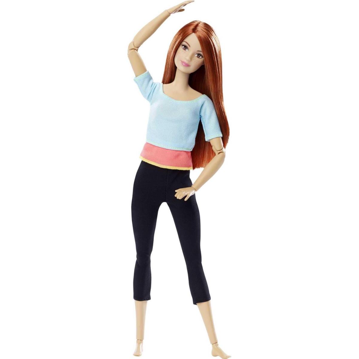 Barbie Made to Move Doll Light Blue Top 22 Joints Flexible Poseable Action
