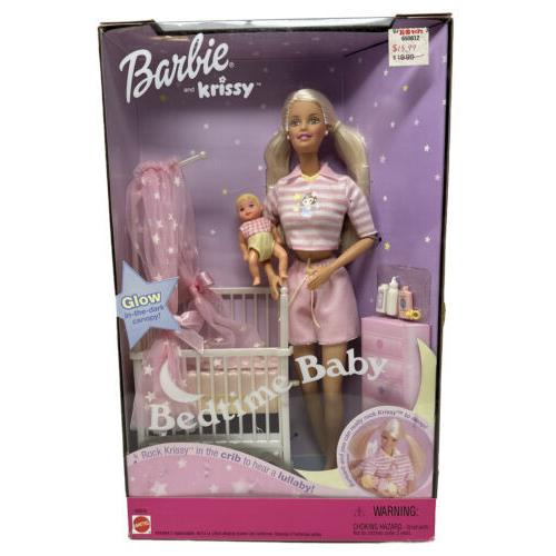 Barbie and Krissy Bedtime Baby with Musical Crib 2000 Mattel 56616