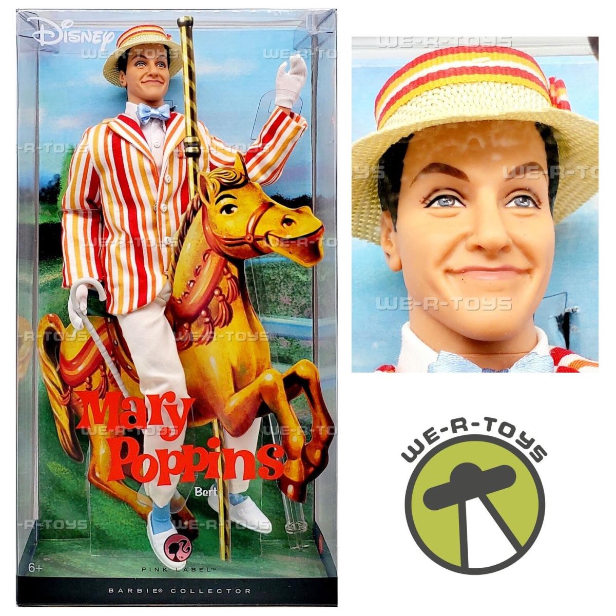 Mary Poppins Bert Barbie Doll Disney Pink Label 2007 Mattel M0685