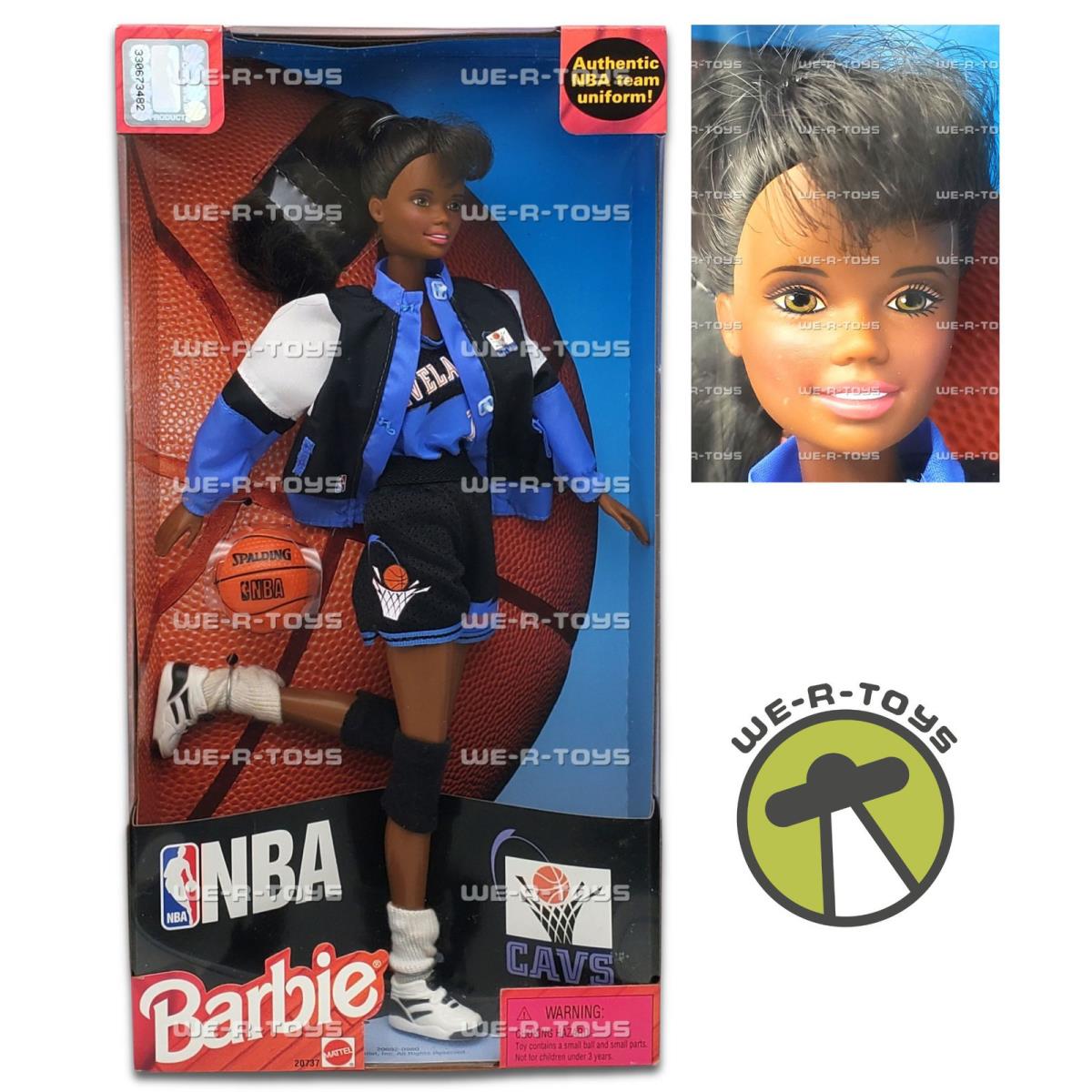 Barbie Nba Cleveland Cavs Cavaliers African American Doll 1998 Mattel 20737