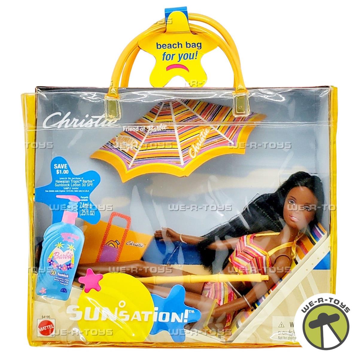 Barbie Sunsation Christie Doll with Carry Bag 2001 Mattel 54195
