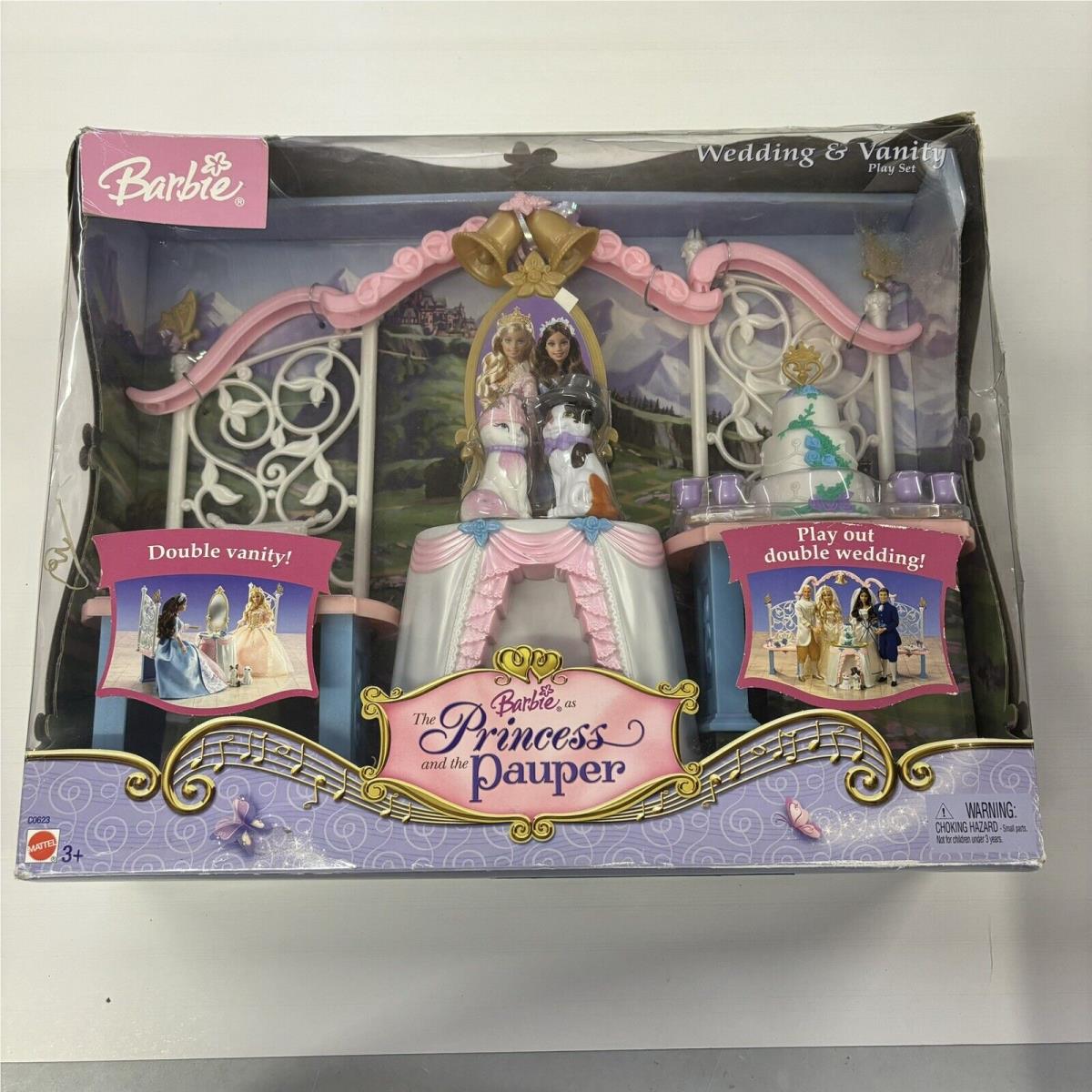 Barbie The Princess and The Pauper Wedding Vanity Play Set C0623 Nip