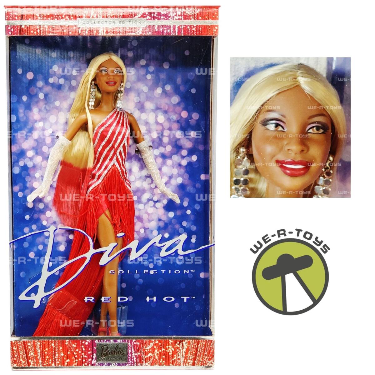 Barbie Red Hot Doll Diva Collection African American Mattel 2002 No. 56708