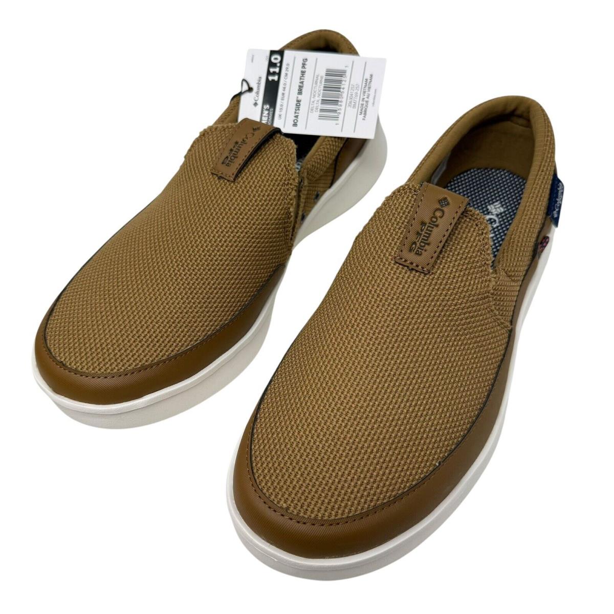 Columbia Boatside Breathe Pfg Comfort Shoes Mens Size 11 Slip On Boat Shoes