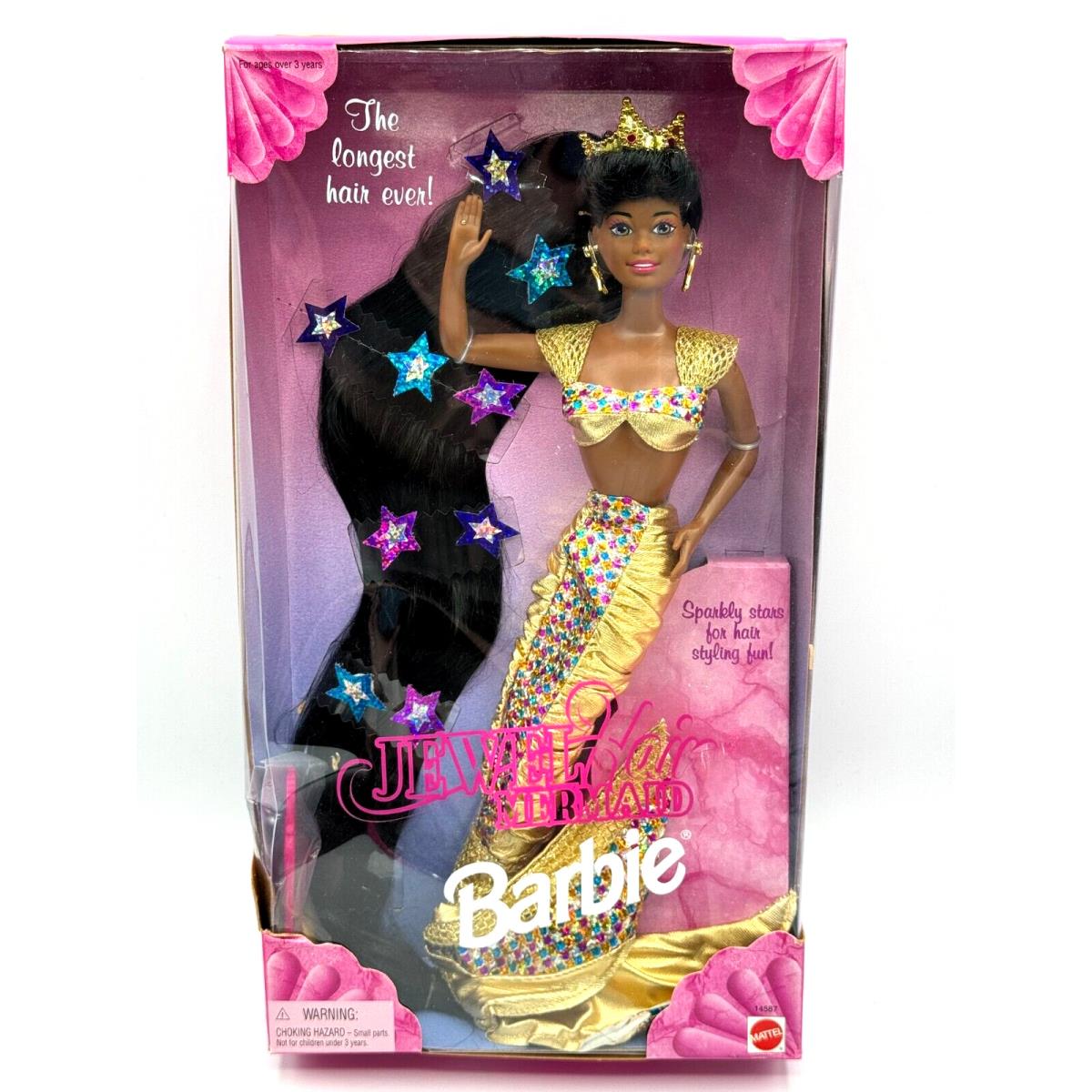 BK Barbie Doll 1995 Jewel Hair Mermaid Christie Black AA 14587