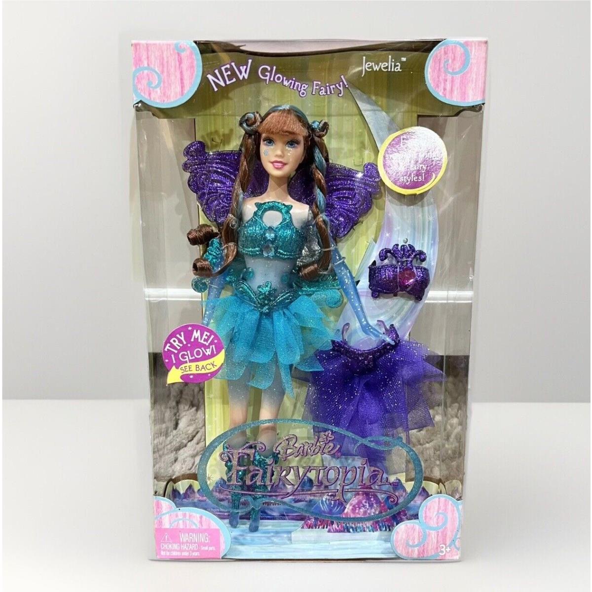 Mattel Barbie Fairytopia Jewelia Glowing Fairy In The Box