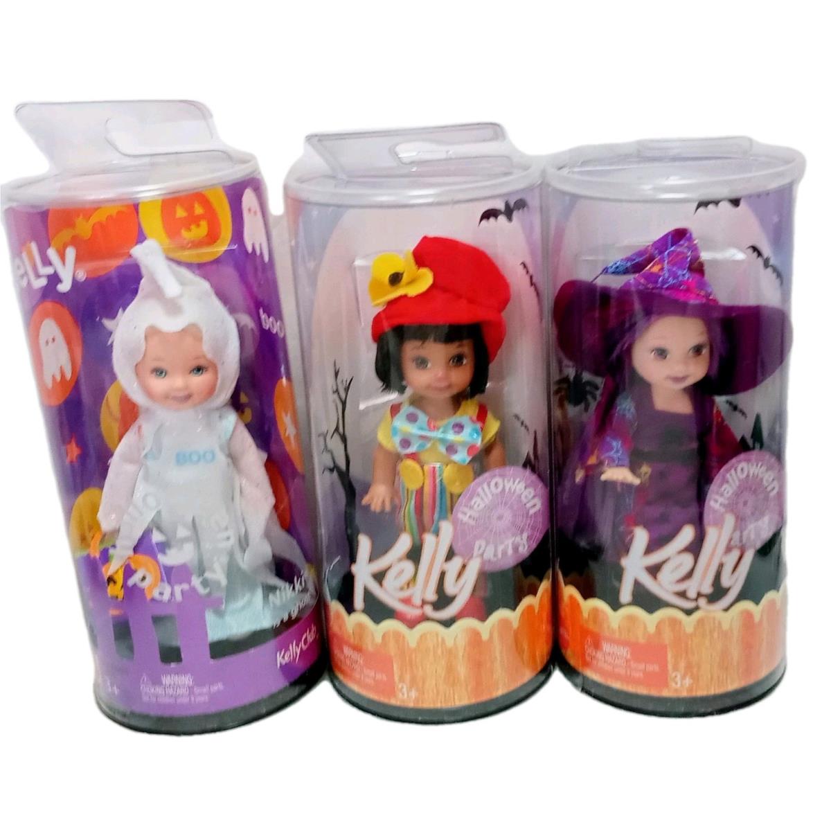 Vtg Halloween Party Kelly Nikki Melody Doll Set 2004/5 Mattel Inc
