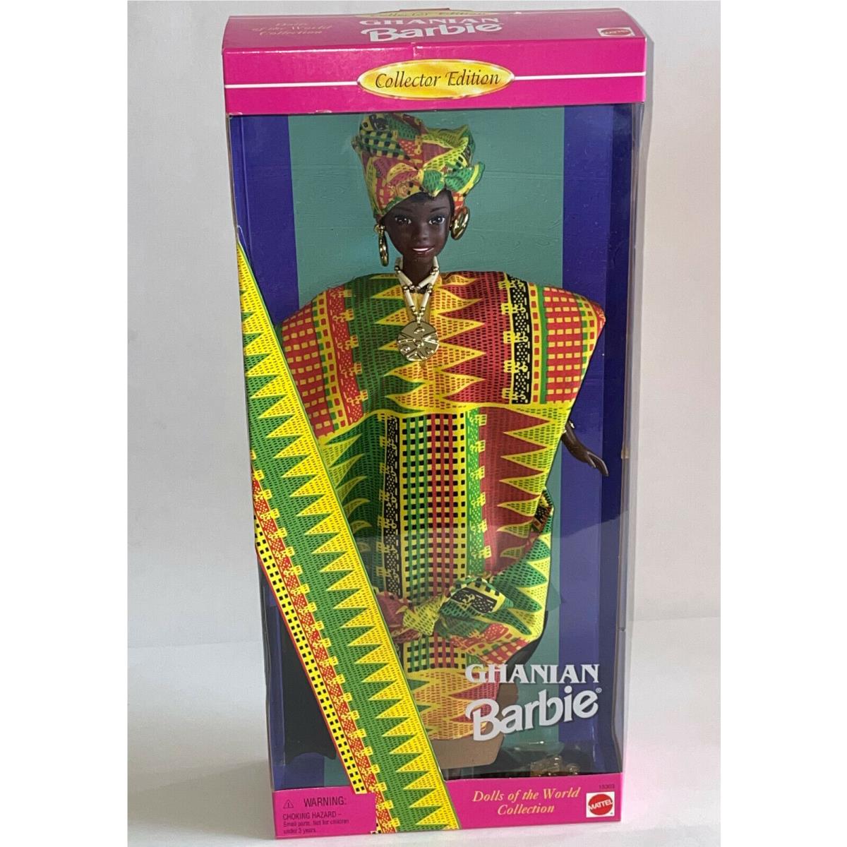 12 Ghanian Barbie Dolls Of The World Fashion Doll Collector Edition Nrfb 1996