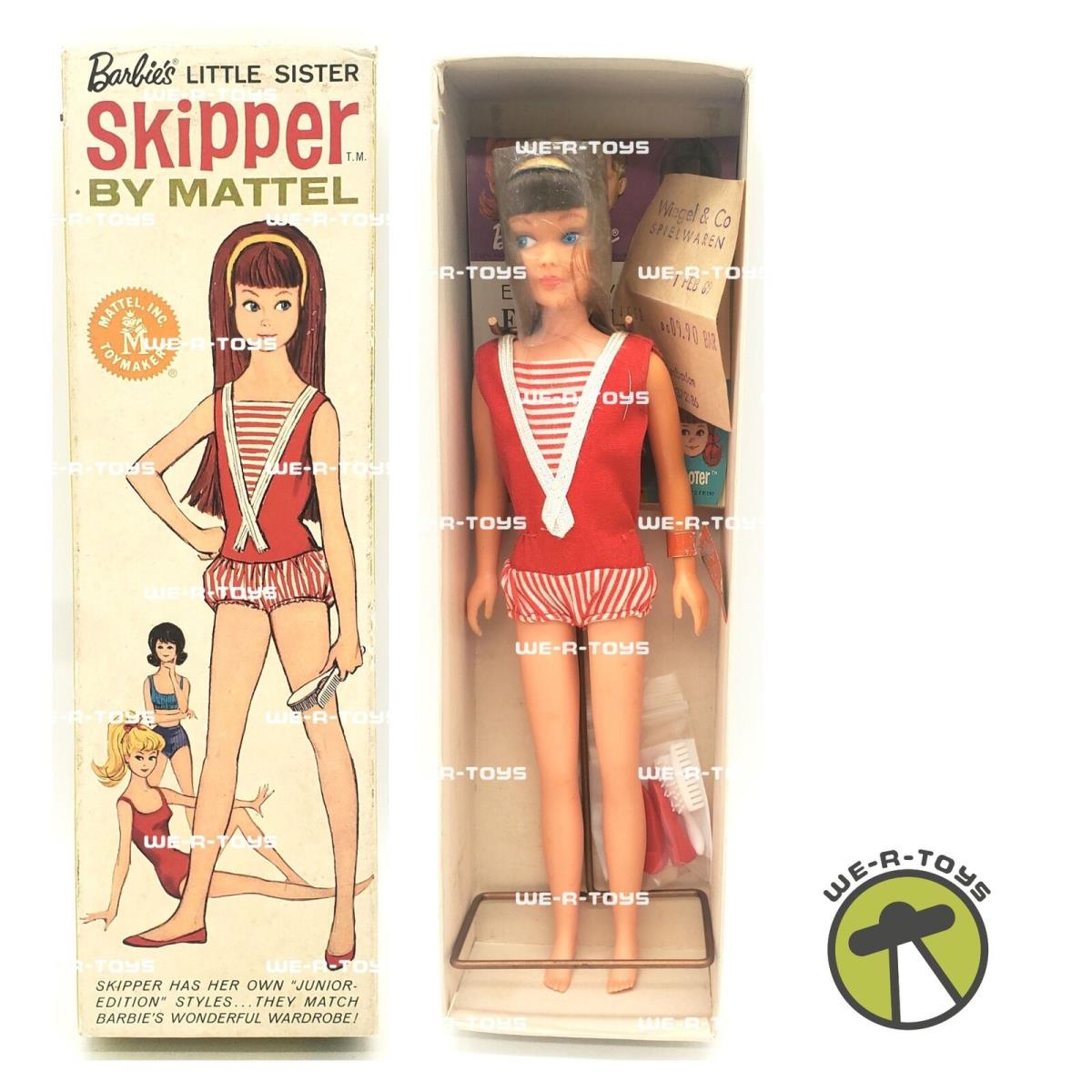 Barbie`s Little Sister Skipper Brunette Doll Accessories 1963 Mattel 0950
