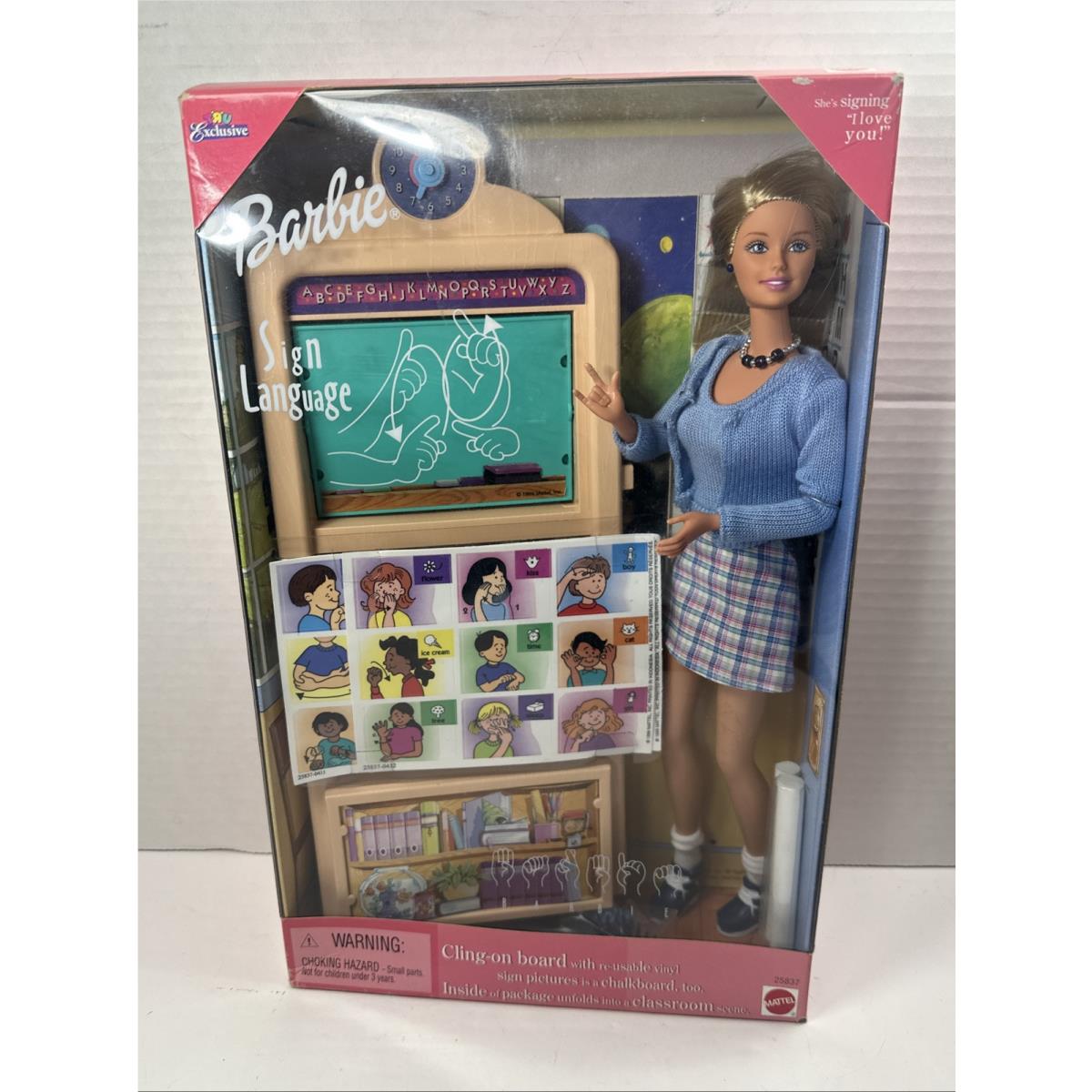 1999 Sign Language Asl Barbie Doll R Us Exclusive 25837 I Love You