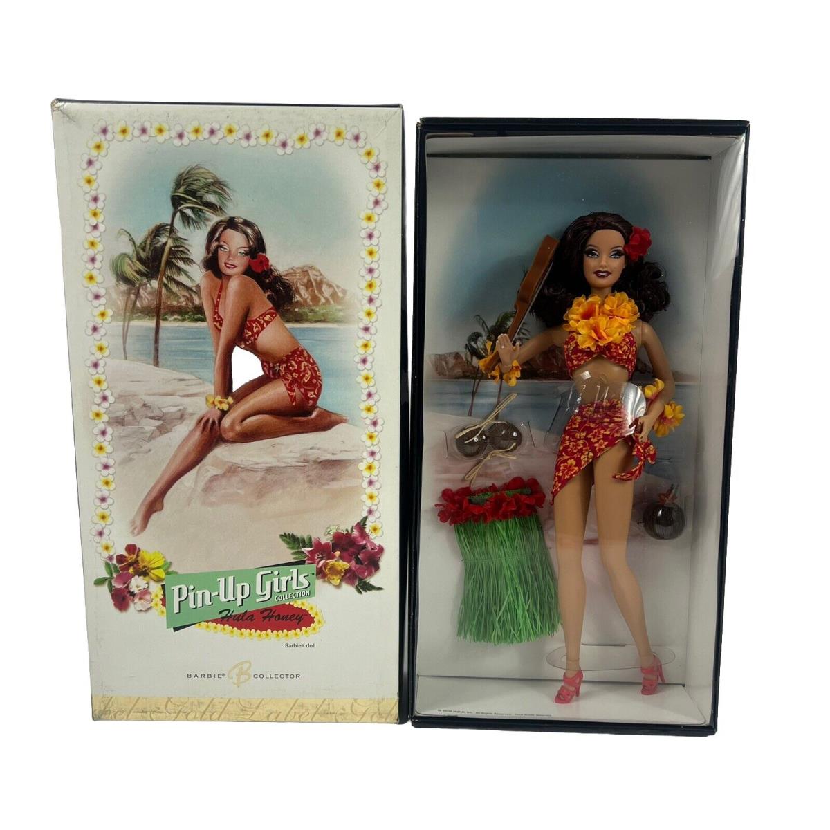 Mattel Hula Honey Pin-up Girls Barbie Doll 2006 Gold Label Limited to 9900 J0951