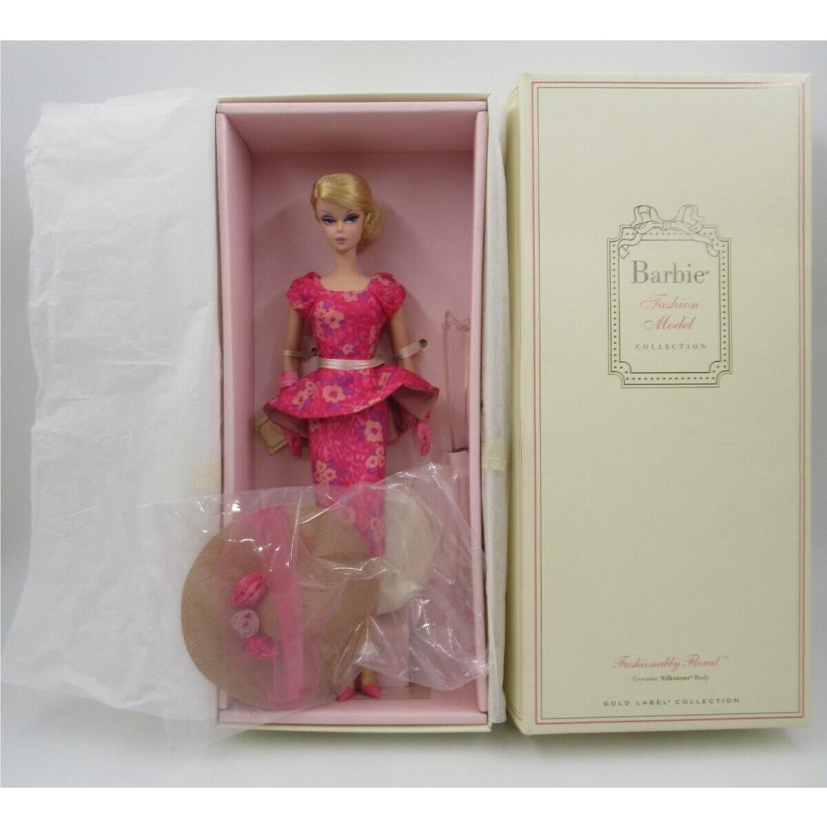 Barbie Fashionably Floral Silkstone Mattel 2013 Gold Label 50th Commemorative