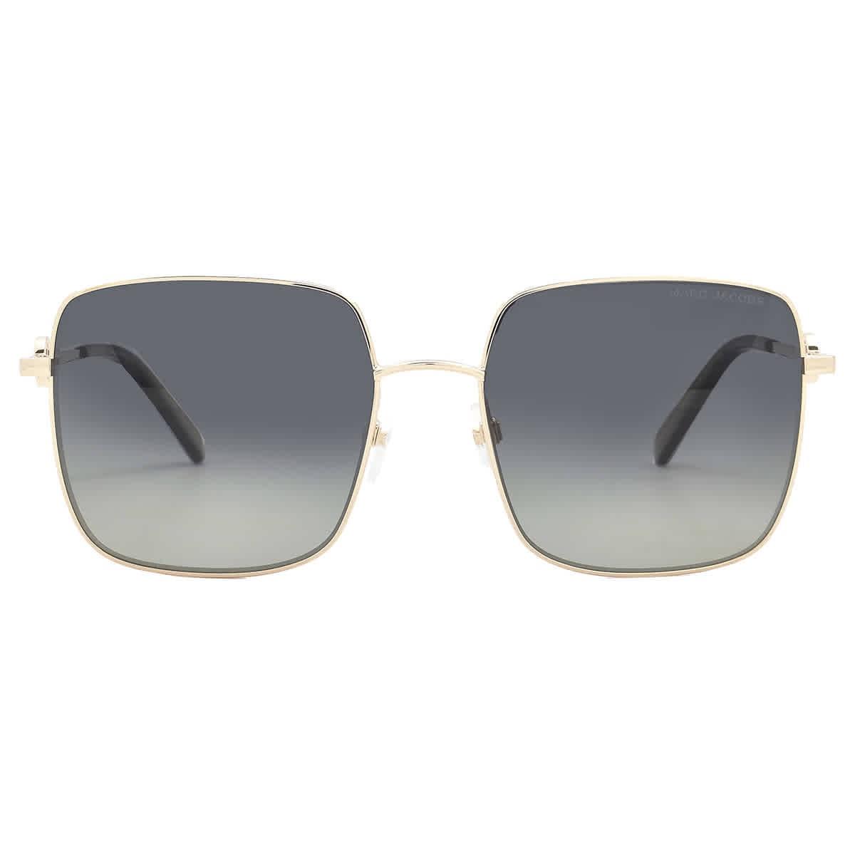 Marc Jacobs Polarized Grey Gradient Square Ladies Sunglasses Marc 654/S 0J5G/WJ