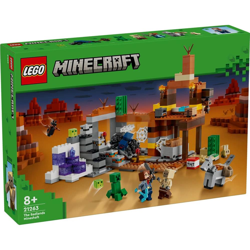 Lego Minecraft The Badlands Mineshaft 21263 Building Toy Mining Exploration Set
