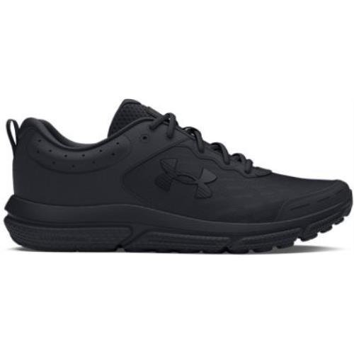 Under Armour Men`s Charged Assert 10 Wide 2E Running Shoes Black/black/black
