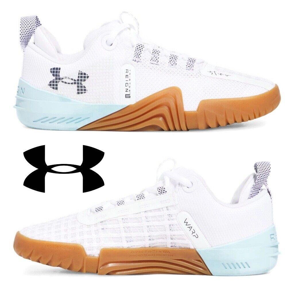 Under Armour Reign 6 Women`s Training Running Sneakers Gym Sport Shoes White