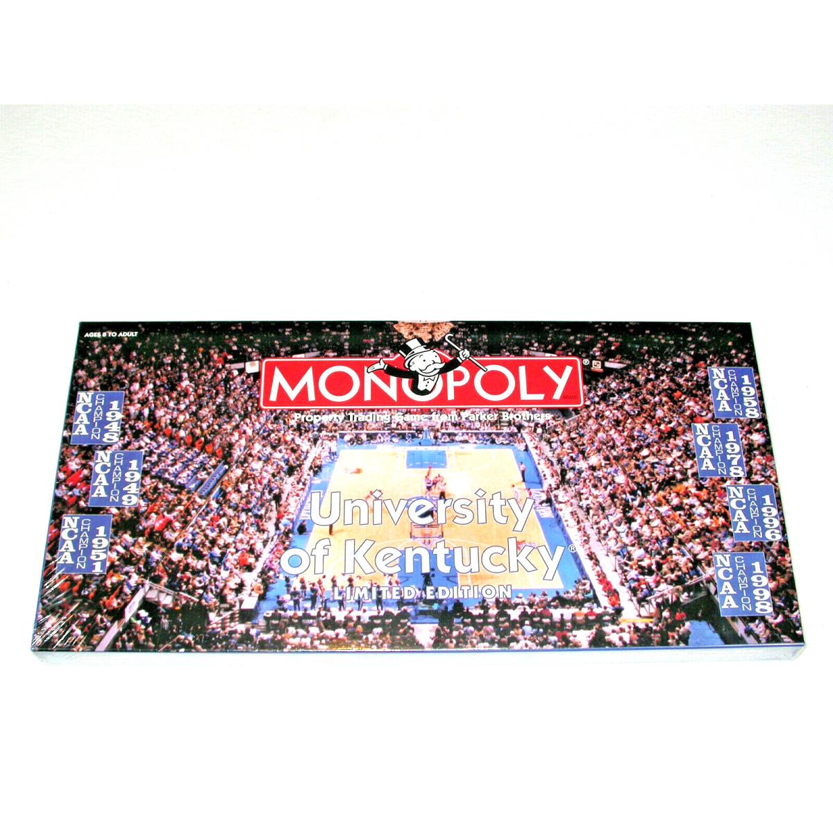 UK Monopoly University OF Kentucky 1998 National Champions Vtg Nos