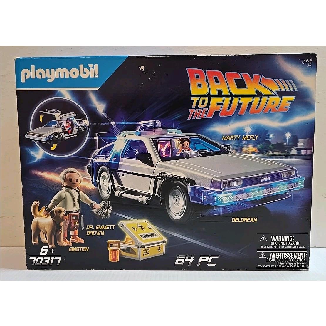 Playmobil Back to The Future Delorean 70317 with Marty Einstein Dr. Brown