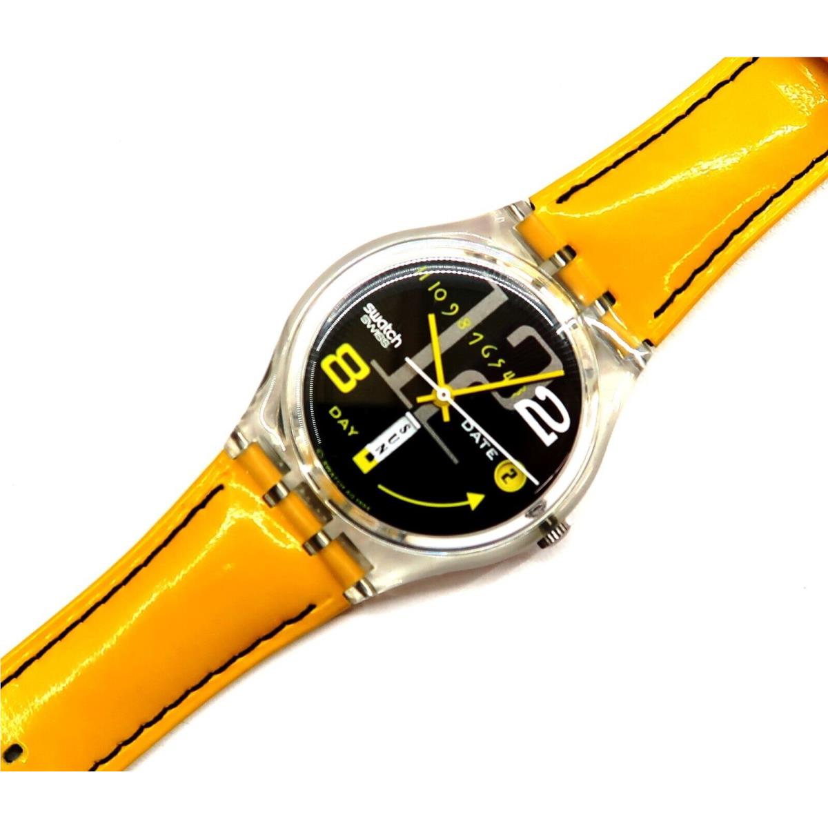Watch Canard Laquer GK714 with Case and Papers 1995 Nos Gents by Swatch