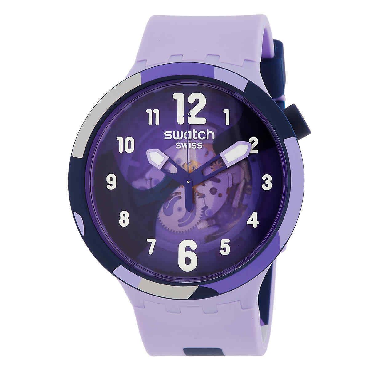 Swatch The July Collection Quartz Purple Dial Unisex Watch SB05V101