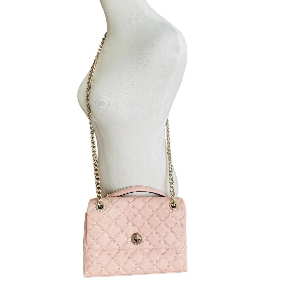 Kate Spade Natalia Flap Shoulder Bag Medium Crossbody Handbag Rose