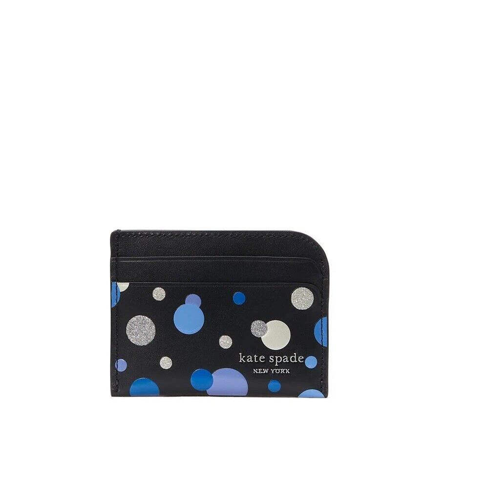 Kate Spade New York Women`s Devin Space Dot Card Holder Blue