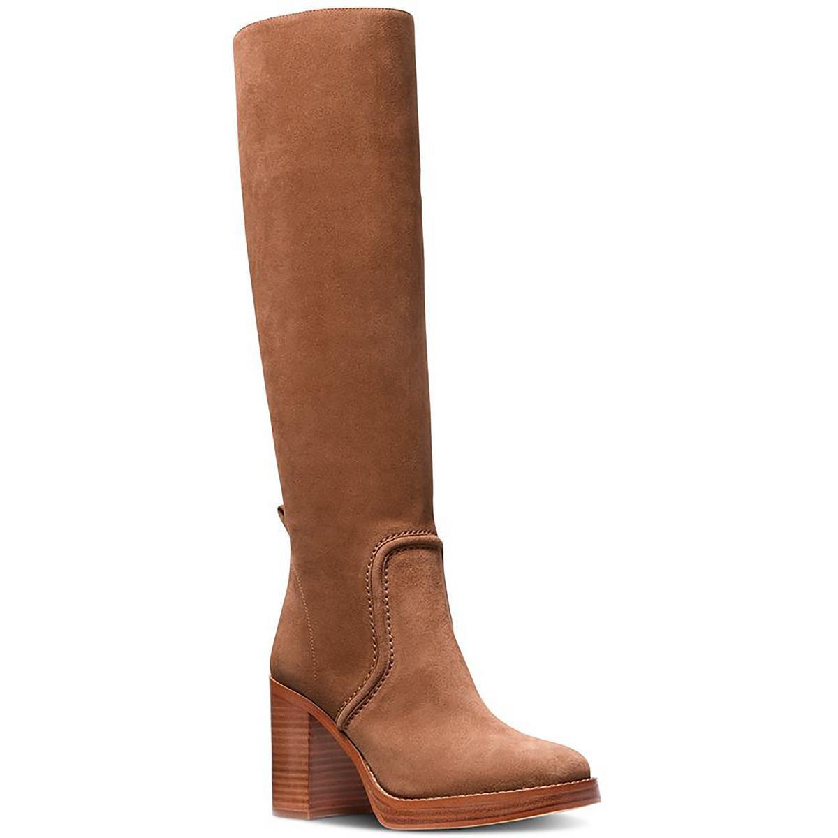 Kors Womens Hayden Brown Knee-high Boots 7.5 Medium B M 3814
