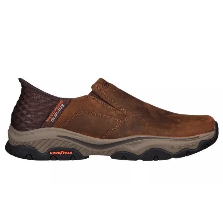 Skechers Men s Memory Foam Casual Slip-on Air-cooled Shoes 10.5 66146EWW/CDB
