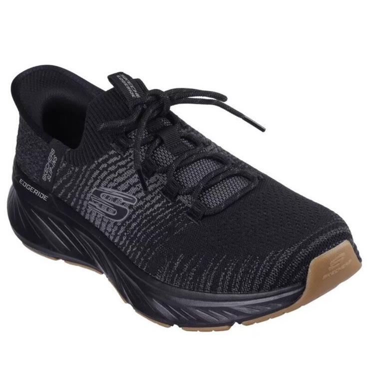 Skechers Men s 232932WW/BBK Edgeride Raygo Slip Ins Sz. 12 Black