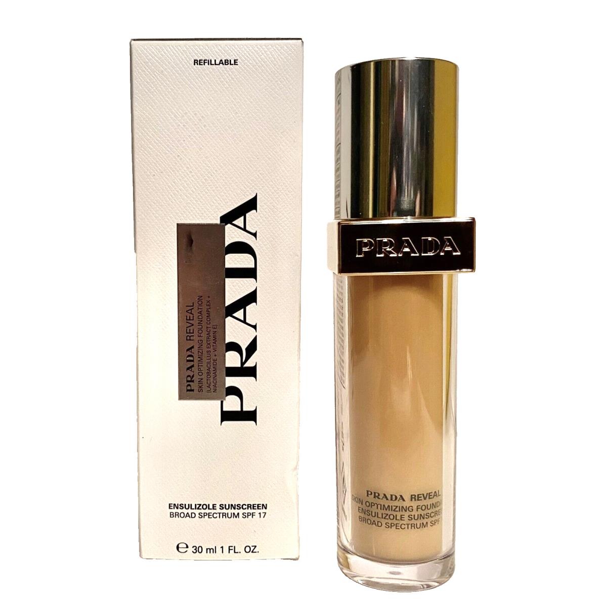 Prada Reveal Skin Optimizing Foundation Spf 17- MC50 Cool/medium