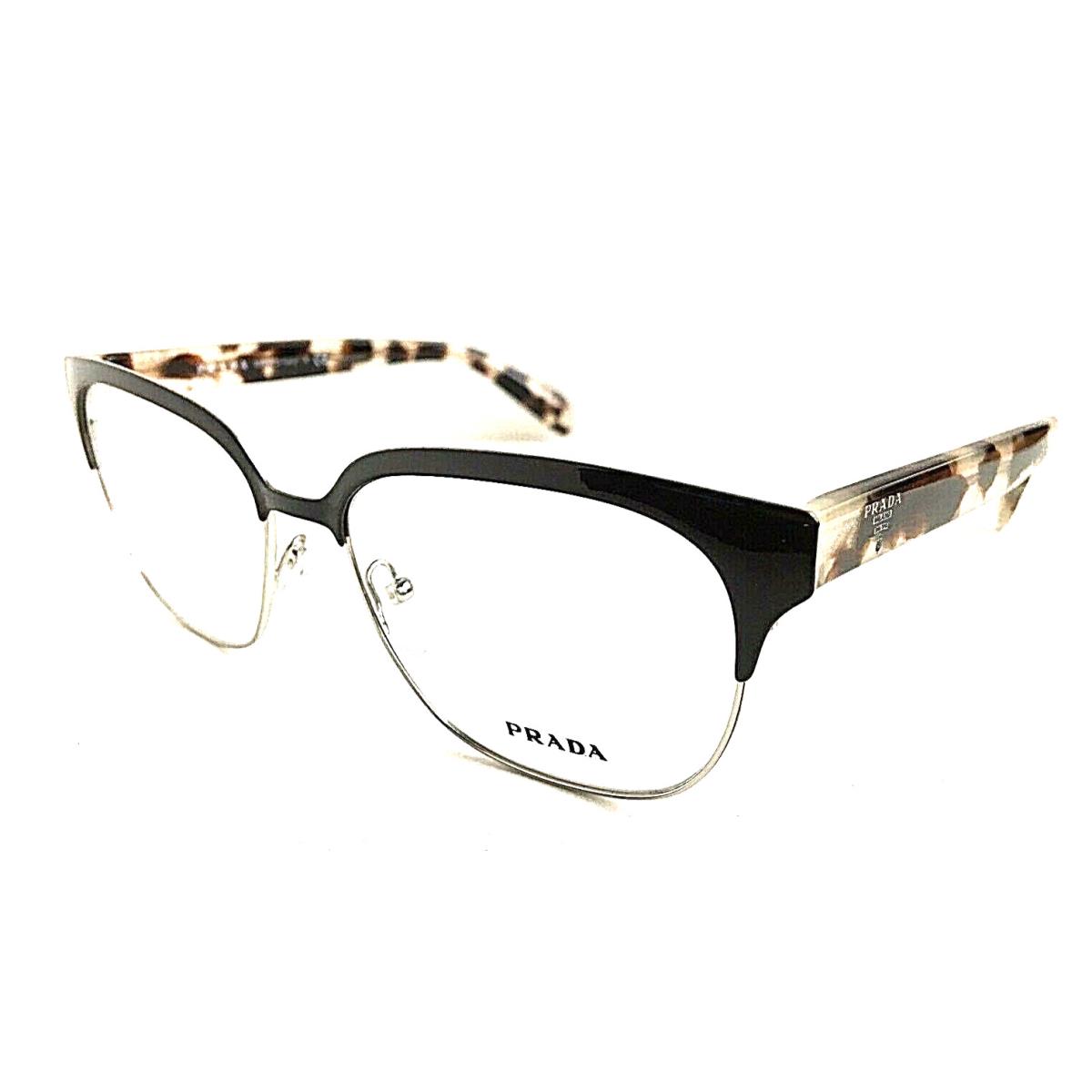Prada VPR5S4 54mm Burgundy Silver Clubmaster Men`s Women`s Eyeglasses Frame