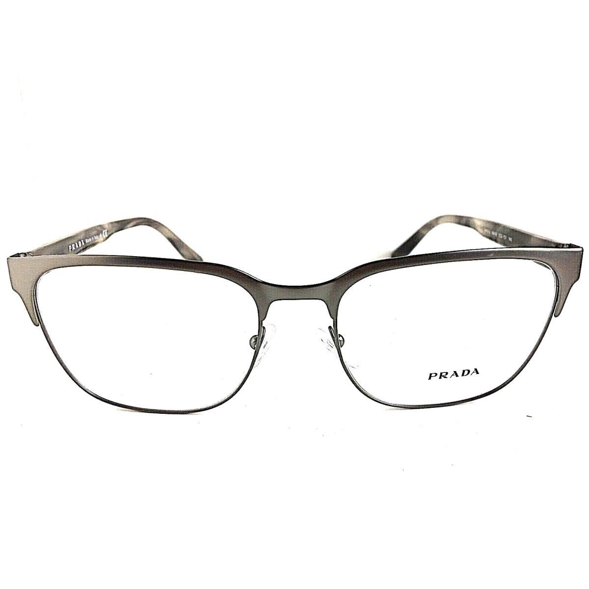 Prada Vpr 5U7 56mm Silver Men`s Eyeglasses Frame 5 7