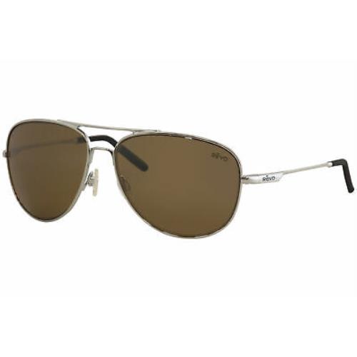 Revo Men`s Windspeed RE3087 RE/3087 03 Chrome/terra Polarized Sunglasses 61mm