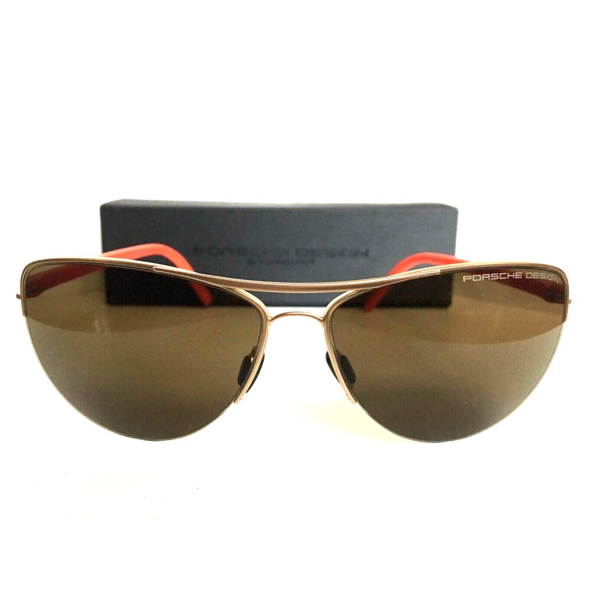 Porsche Design P 8570 B Cat.3 61mm Aviator Matte Gold Men s Sunglasses