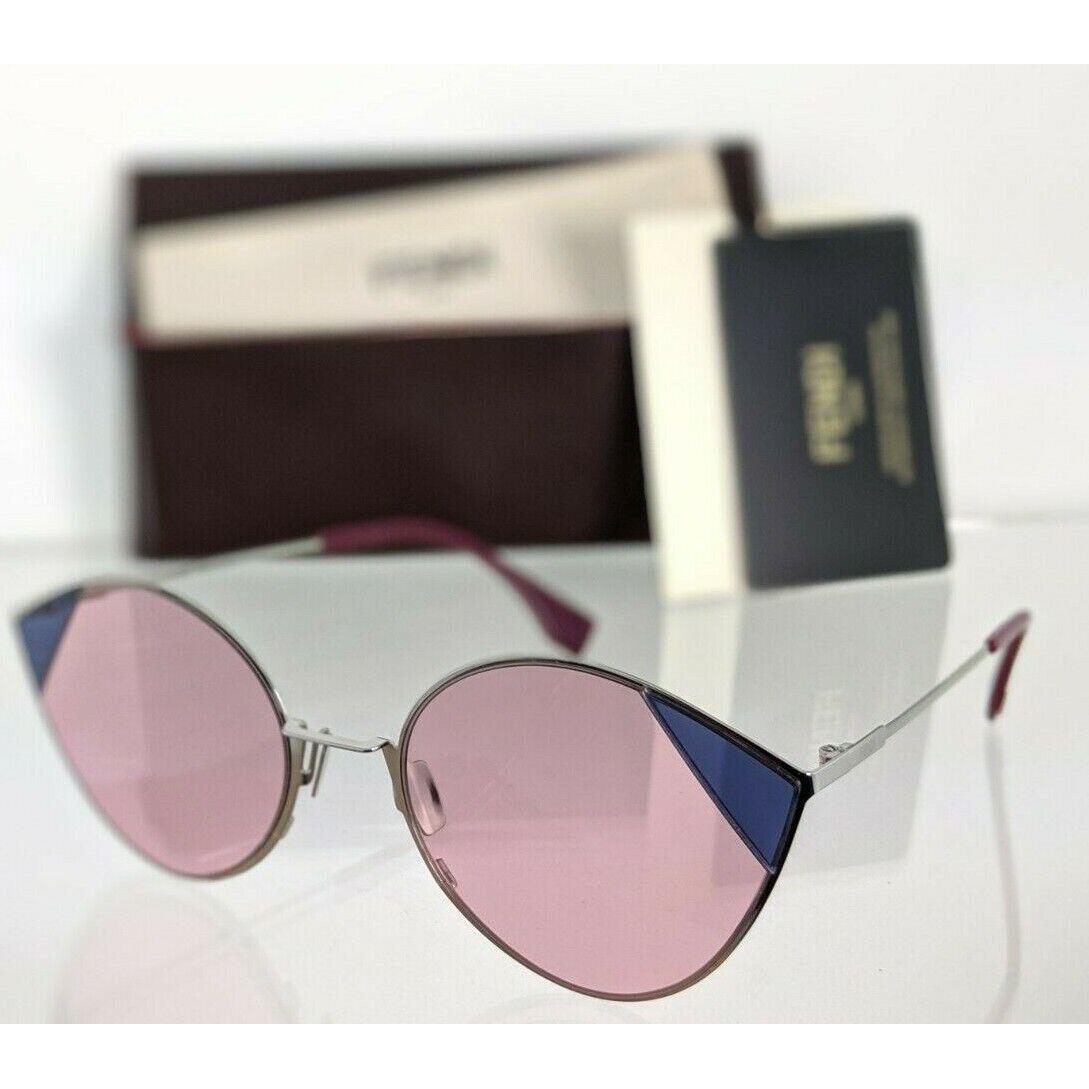 Fendi FF 0341/S Sunglasses AVBU1 Silver Frame 60mm