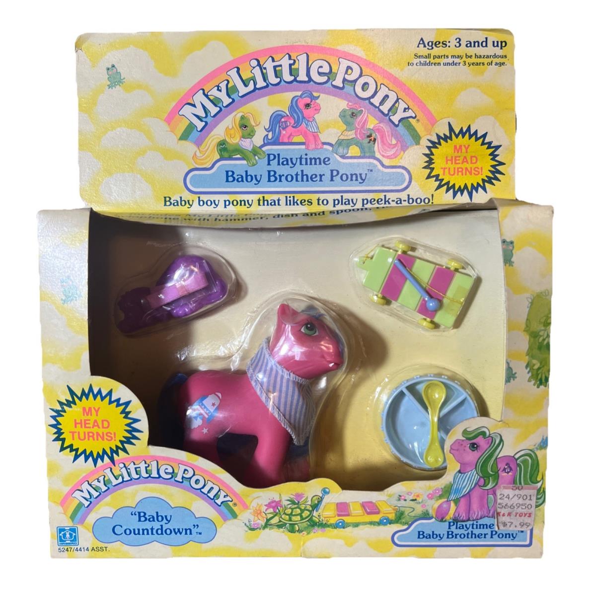 My Little Pony Playtime Baby Brother Pony Baby Countdown In Box Rare
