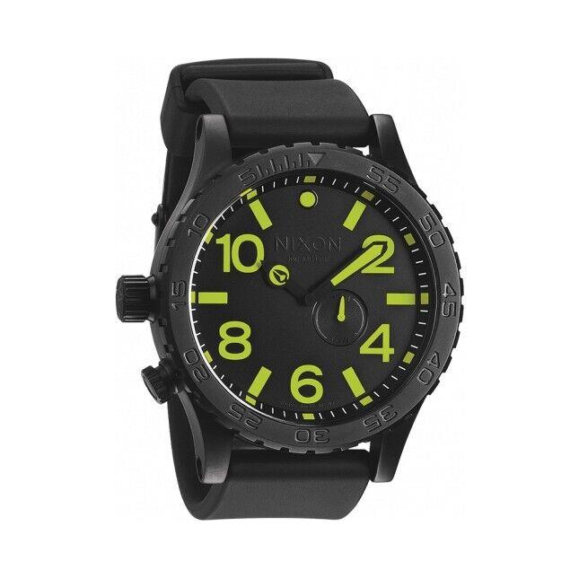 Nixon 51-30 Tide Black Dial Black Pvd Men`s Watch A058-1256