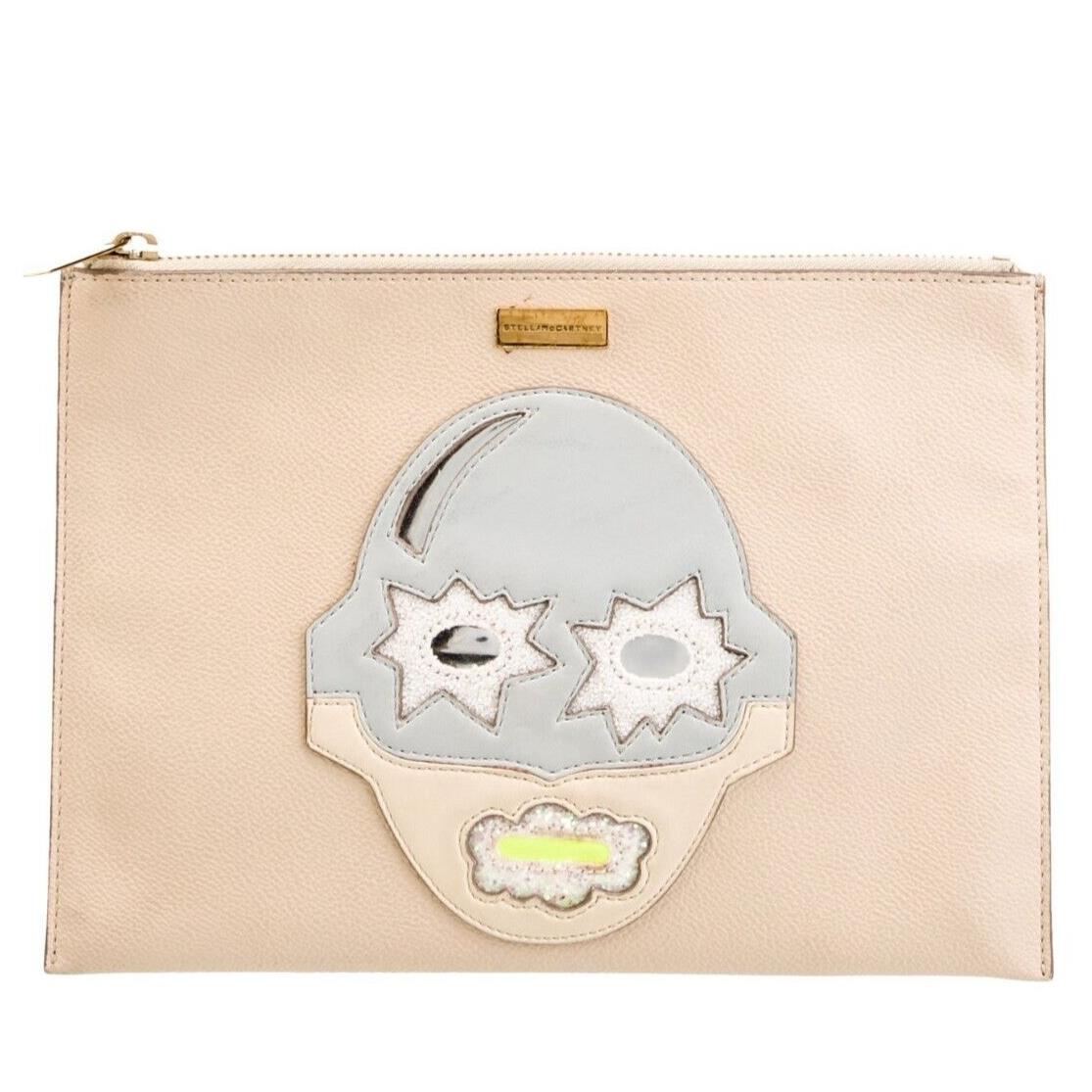 Stella Mccartney Super Hero Vegan-leather Zip Clutch Bag w/ Tags