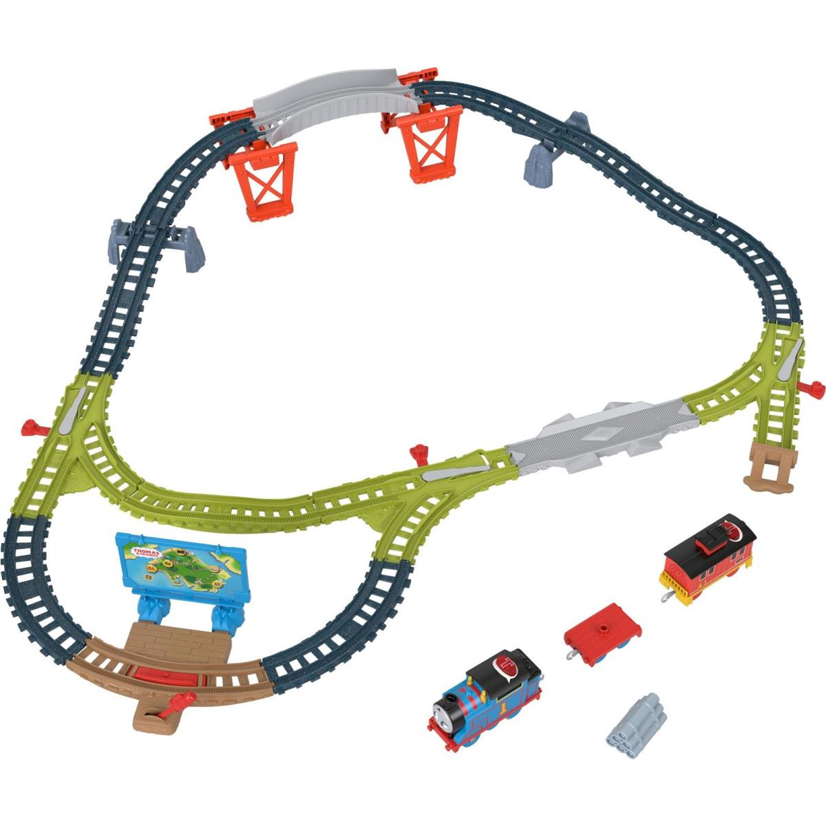 Toy Train Set Talking Thomas Brake Car Bruno Track Playset with Phrases