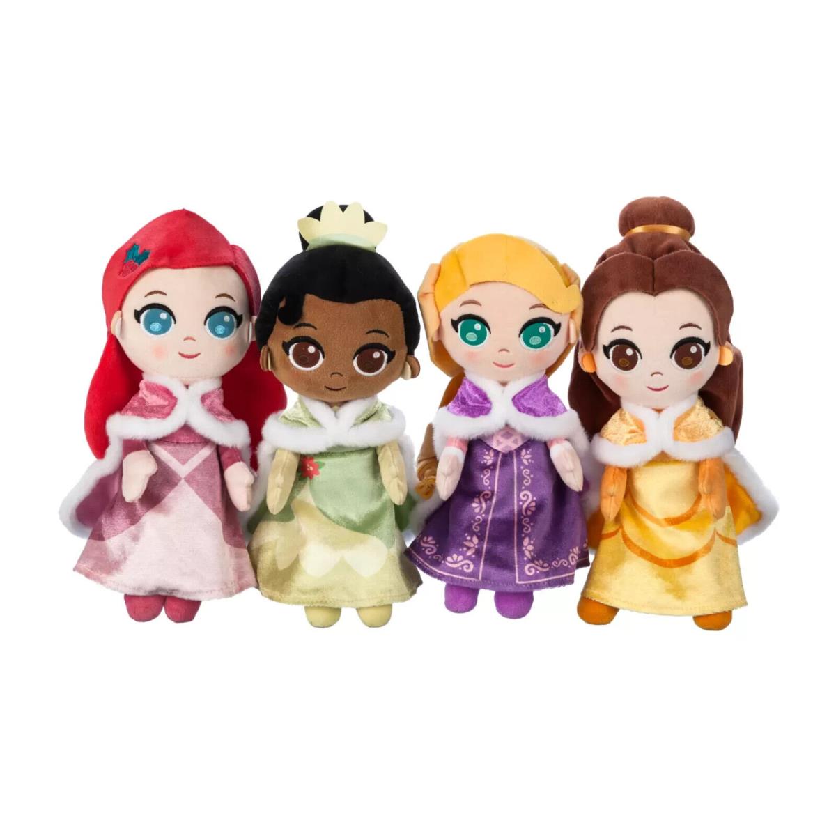Disney Princess Holiday Soft Doll Set Small 9``-10`` 2024