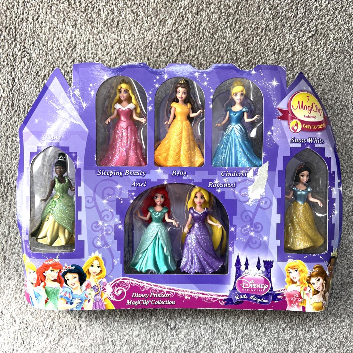 Disney Little Kingdom Magiclip Princess Dolls 2012 Clip Castle Belle Ariel