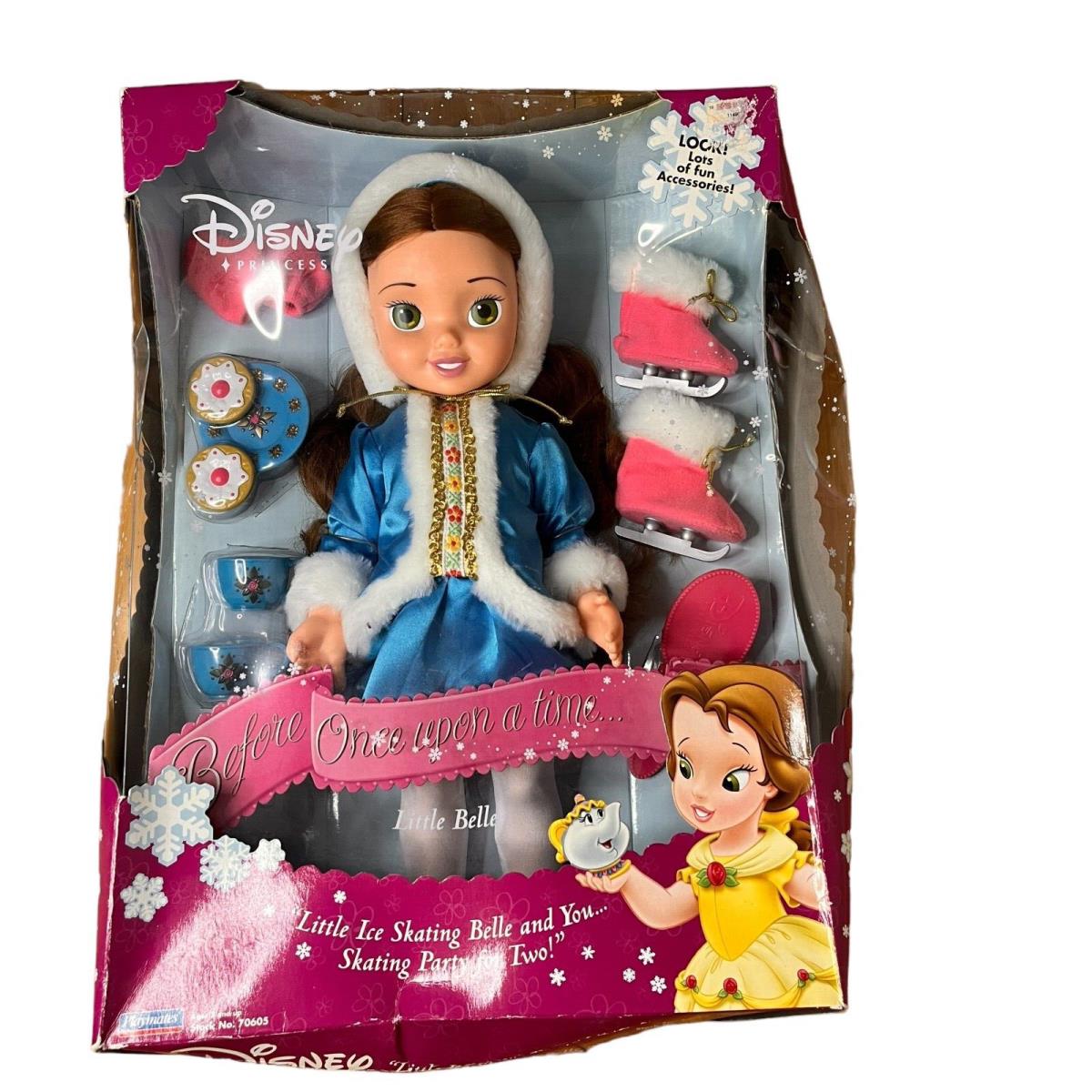 Disney Princess Doll Before Once Upon A Time Little Belle Ice Skating Rare 15
