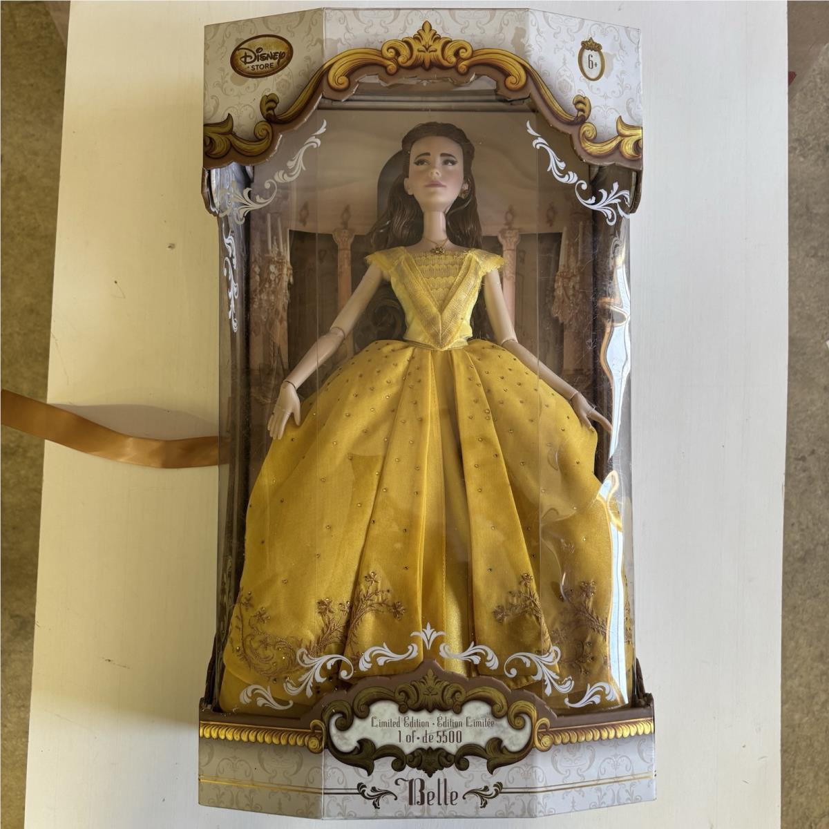 Nrfb Disney Store Limited Edition Live Action Belle 17 Doll 1 Of 5500 W/coa